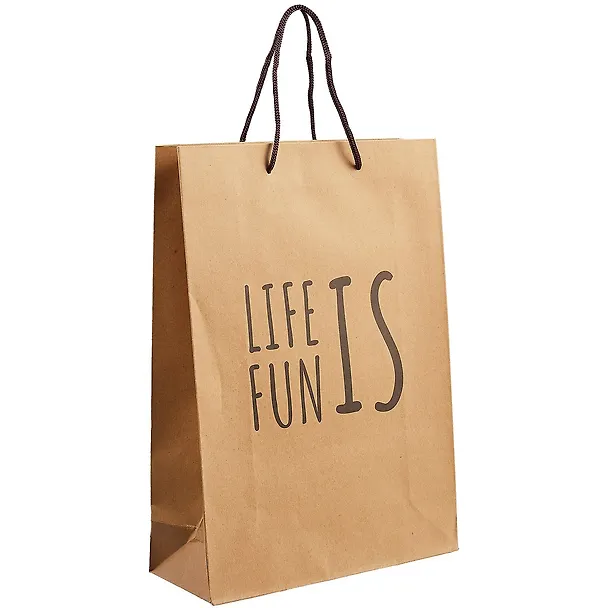 Пакет А4 "Life is fun" крафт, нейтр. 261336 — 1