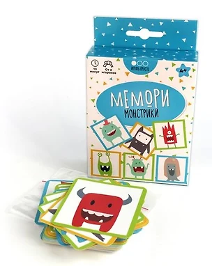 Карточная настольная игра, Muravey Games Мемори. Монстрики ТК002 — 346462 — 1