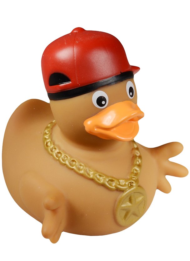 Игрушка для ванной, уточка резиновая FUNNY DUCKS "Уточка рэпер" (1879) 2563515 — 1