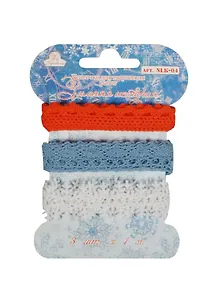 Ленточки для творческих работ Зимняя история (NLK-04) (3шт./1м) (Рукоделие) (упаковка)