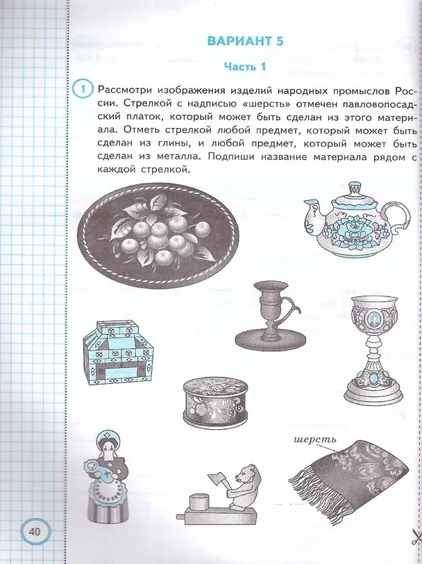 Книга ВПР. Окружающий мир. 4 класс. Типовые задания. 10 вариантов заданий. Подробные критерии оценивания. Ответы (Елена Волкова, Галина Цитович) — 3