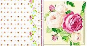 Наб. салф. для декупажа Мелкие розы/Розы розовые (6425/193111) (2шт)