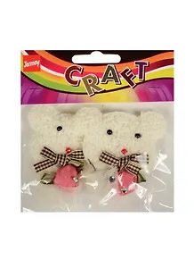 Набор для творчества Декор пришивной мишки, 2шт
