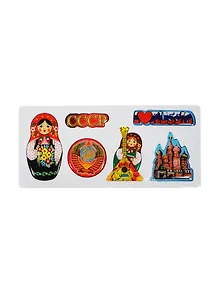 Набор магнитов Матрешка ХВБ (смола) (02-34N-RU-19-EVA)