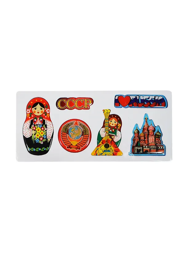 Набор магнитов Матрешка ХВБ (смола) (02-34N-RU-19-EVA) 2415676 — 1