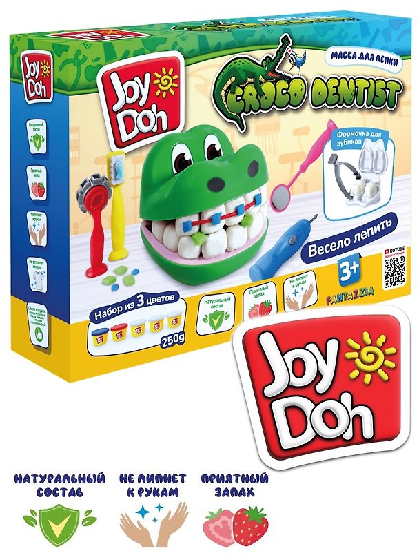 Масса для лепки «Croco Dentist. Зубастик», Joy Doh 3121533 — 1