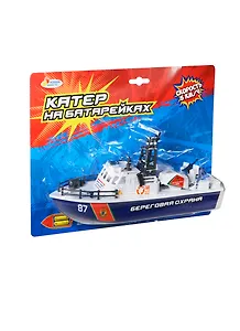 Катер Береговая охрана (V9016E-R) (180897) (30х21,5см) (Играем вместе) (на бат.) (блистер) (в кор. 6х12шт)