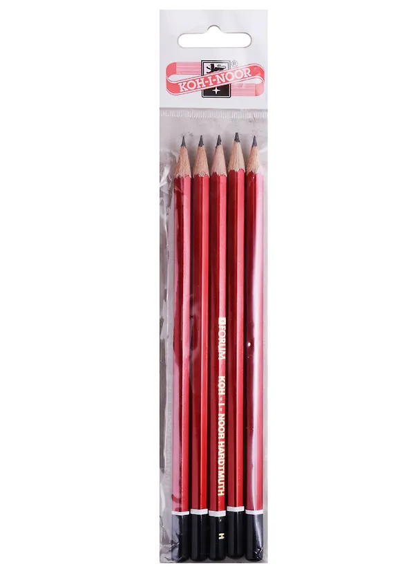 Карандаши Koh-I-Noor, чернографитные 5 штук 247968 — 1