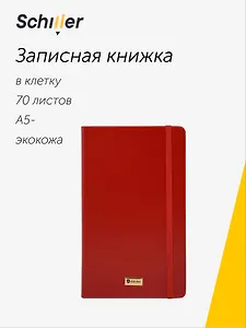 Книга для записей А5- 70л кл. "Universal" красная, инт.переплет, Schiller