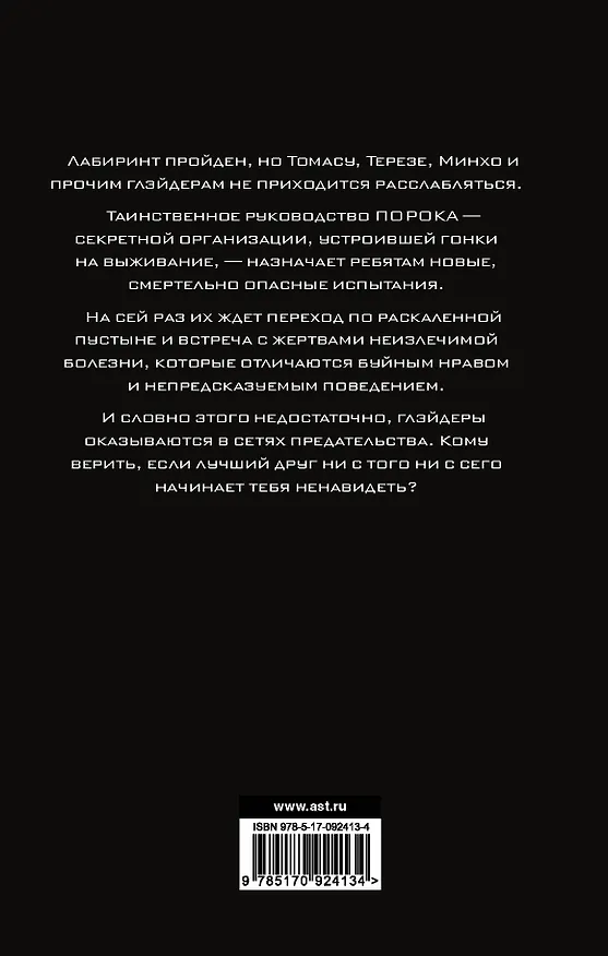 Книга Испытание огнем (Джеймс Дэшнер) — 2