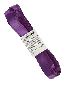 Лента упаковочная атласная Классика, 12 мм х 5,5 м,фиолетовый