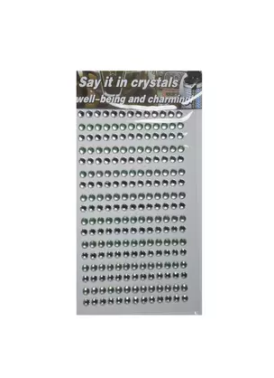 Стразы отдельные круглые крупные Say it in crystals (1461-3/10) (бел. и зелен.) — 2425130 — 1