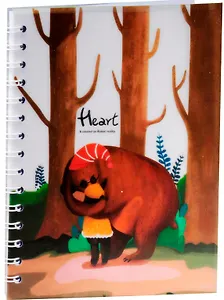 Тетрадь в клетку Hai Bin, Heart, 80 листов, в ассортименте