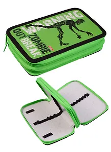 Пенал школьный 2 отделения "Zombie"