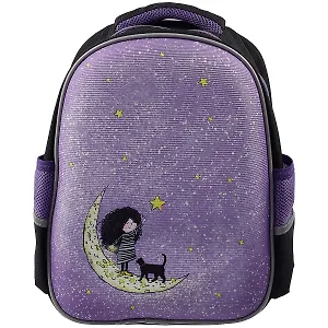 Ранец "ДЕВОЧКА НА ЛУНЕ" 1отд., 37,5*27,5*14,5см, 2 кармана