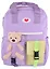 Рюкзак "Bear" сиреневый, с игрушкой — 2970526 — 2
