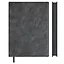 Ежедневник недат. А5+ 160л "Фланстер" графитовый, мягк.переплёт, иск.кожа, ляссе, подар.карт.коробка с ПВХ-крышкой — 3128910 — 2