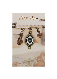 Кулон бронзового цвета Глаз со зрачком (QA-6696) (3см)