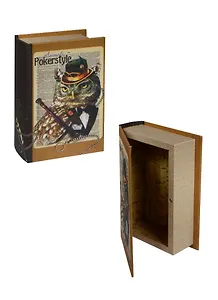 Сувенир, Феникс, Шкатулка декоративная, из МДФ, "Сова" 17*11*5см