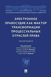 Электронное правосудие как фактор трансформации процессуальных отраслей права. Монография.