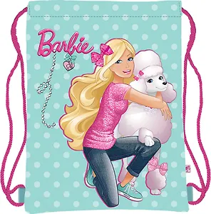 Мешок для сменной обуви "Barbie" 34*43см, голубой, Barbie