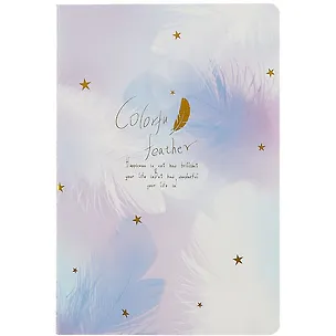 Тетрадь 36л лин. "Feather" ассорти, сшивка 260523