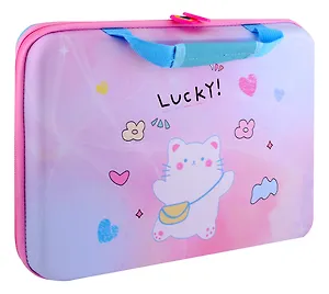 Папка-портфель А4 на молнии "Мишка", с ручками