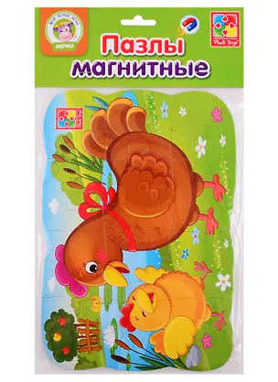Пазлы на магните Vladi Toys Курочка 2789740