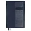 Ежедневник дат. 2025г. А5 176л "Сариф" синий, кожзам, тв.переплет, обложка поролон, дизайн.перфорация, офсет, ляссе — 3054601 — 1