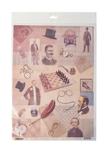 Рисовая бумага для декупажа Craft Premier Дамское счастье Джентльмены (28,2х38,4см) (25 г/м)