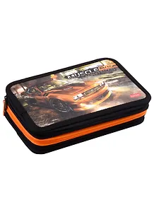 Пенал 3отд. "Автотюнинг" 190*110мм, молния, глянц.ламинация, таблица умножения, инд.уп.