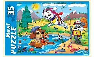 Пазл Щенки спасатели Рыжий кот Макси-пазлы 35 элементов ПМ-6365 2794822