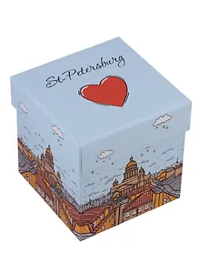 Коробка подарочная СПб "St. Petersburg" 9,5*9,5*10см, картон
