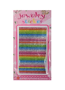 Набор д/творчества Стразы литые для телефона на картонке Jewelry sticker (1461-1/2) (цв. горизонтальные полоски)