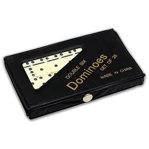 Домино (пластиковые фишки) в мягкой коробке 14x9 см  P00064 М