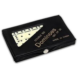 Домино (пластиковые фишки) в мягкой коробке 14x9 см  P00064 М 349022