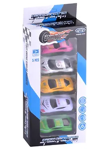 Набор металлических машинок "Спорткар", 5 шт