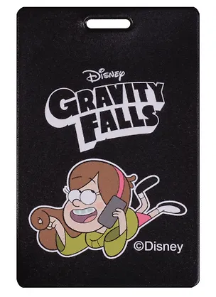 Чехол для карточек, Картхолдер, Disney/Дисней, Гравити Фолз Мэйбл 10*6,5см черный с принтом 2636025