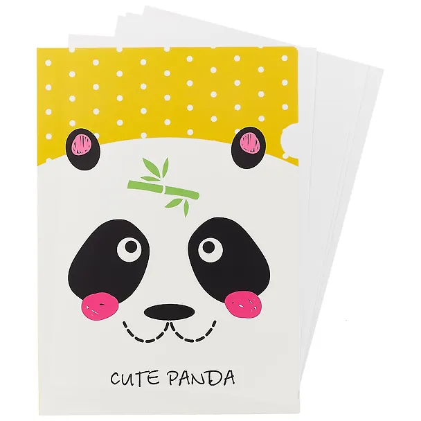 Папка -уголок «Cute Panda» А4, пластик 0.18 мм 246113 — 2