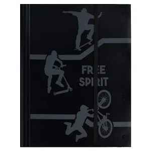 Папка для чертежей и рисунков А4 "Фри спирит" пластик, 20 ПВХ-файлов