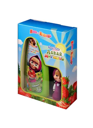 МиМ Под.Наб."Давай Дружить"(Сред.купан. Клубника 240мл, 20мл фл.-фигур.лет) (12410927) 2389258