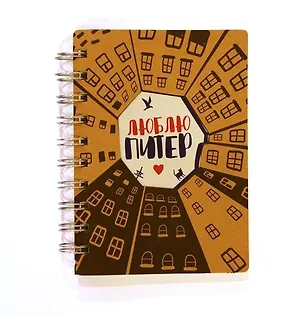 Записная книжка А6 96л лин. СПб "Дворы-колодцы" спираль 250117