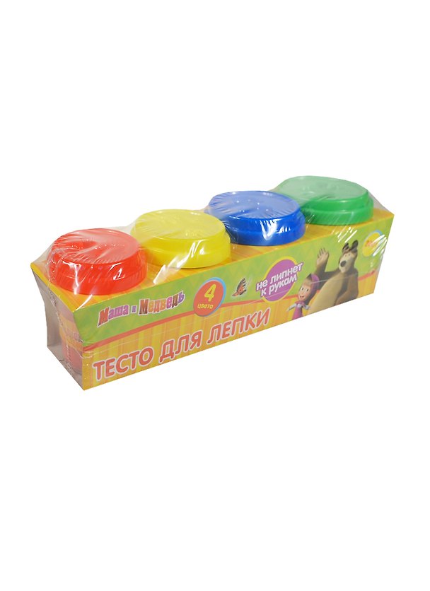 Тесто для лепки, 50г, 4 штуки 2351829 — 1
