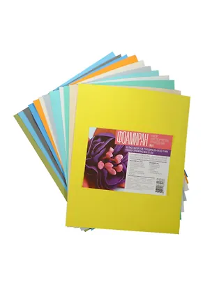 Набор Фоамирана № 1 (FOAM-1) (12л.) (30х35см) (0,6-0,8мм до 1мм) (для творч. и рукоделия) (упаков 2489561