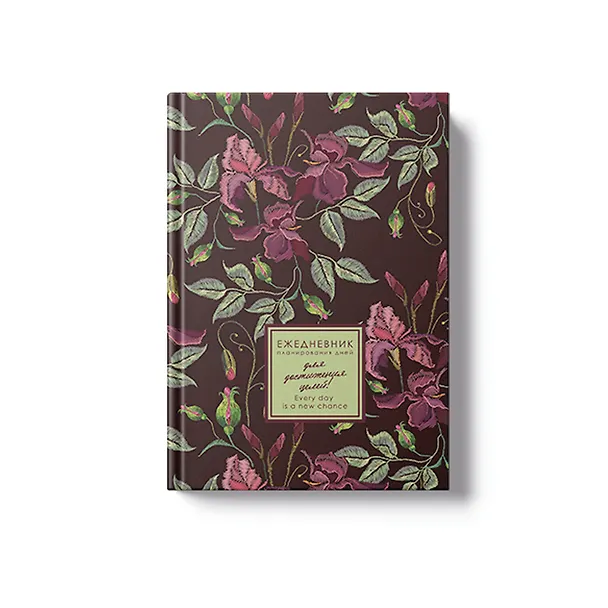 Ежедневник недат. А5 176л "EVERY DAY. Flowers" 7БЦ, ламинация Soft Touch, цв.срез, дизайн. форзац, офсет 3116189 — 3