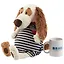 Мягкая игрушка Такса Бартоломей в комбинезоне в полоску (33 см) (Bart33-005) — 2630013 — 3