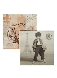 Набор салфеток для декупажа Разносчик газет в Париже (80010/SDL827000) (2шт) (упаковка)