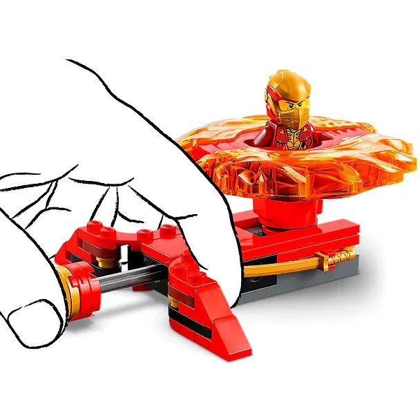 LEGO NINJAGO: Дракон Кая спиннер Кружитцу, 54 детали (71823) 3121295 — 8