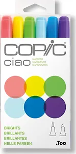 Набор маркеров Copic Ciao светлые цвета, 6 цветов