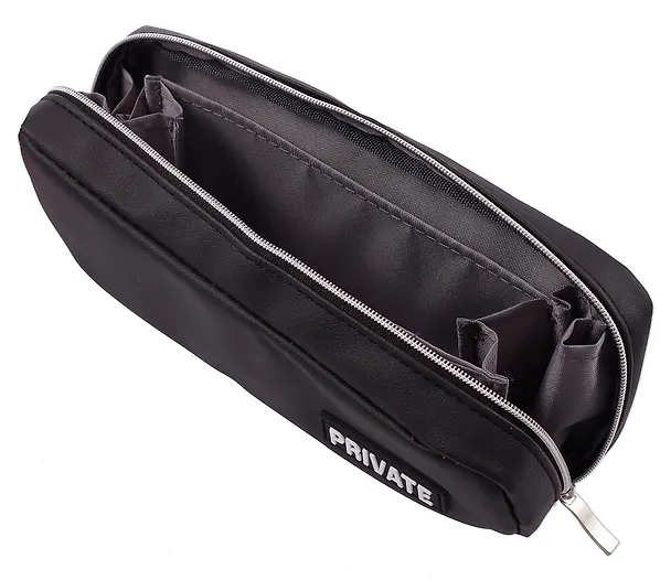 Пенал-косметичка «Private» черный, 21х9х5 см 2953976 — 4